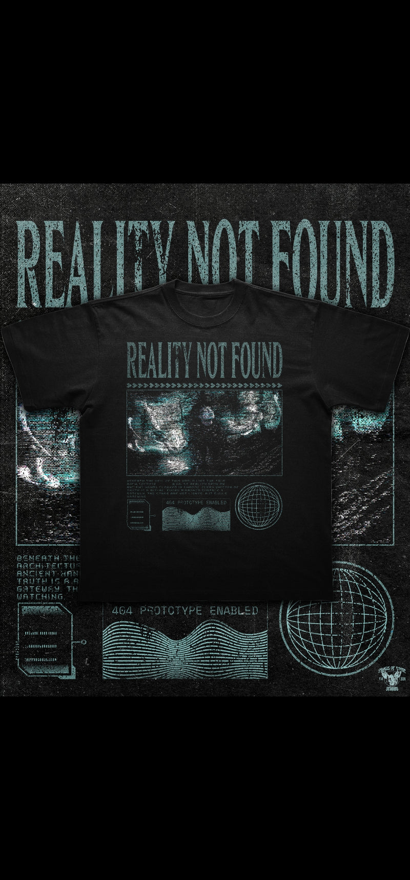 Reality Not Found — Tee Mockup