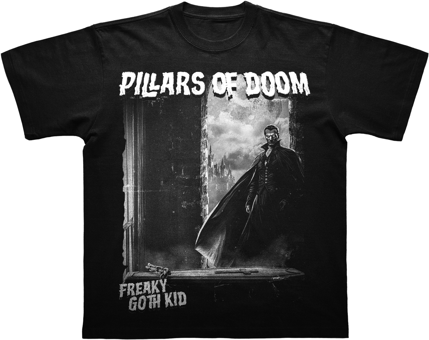 Pillars Of Doom- Freaky Goth Kid Tee