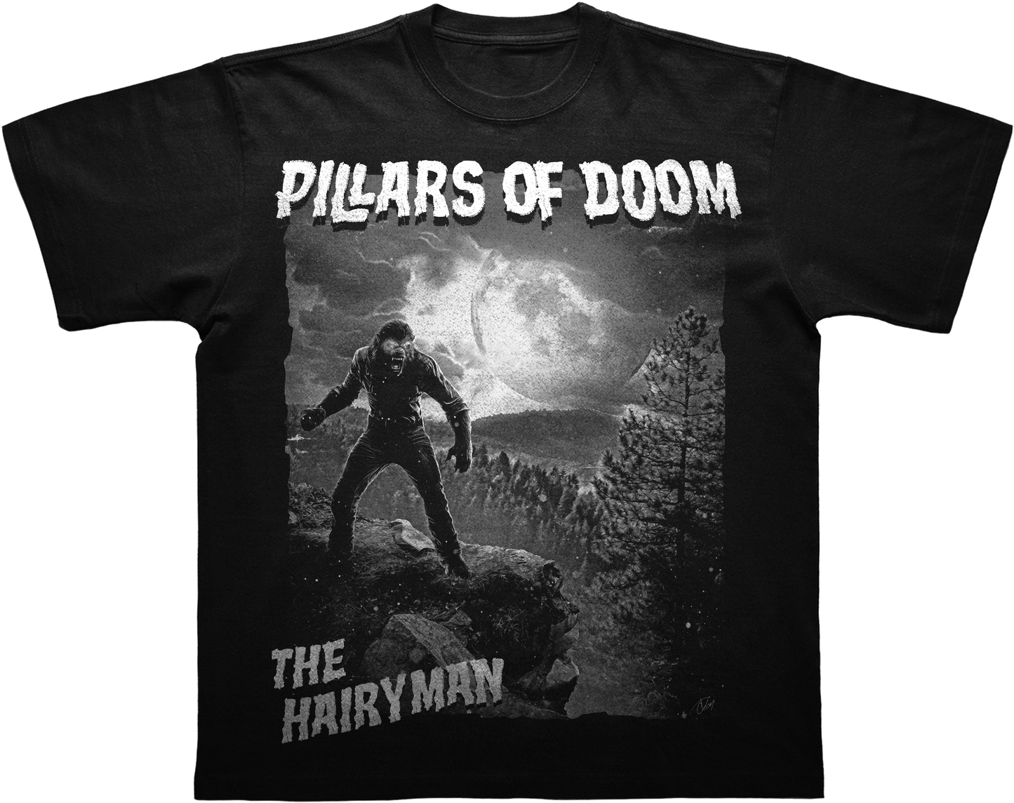 Pillars Of Doom- Hairy Man Tee